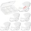 MilkFlow Inserti Coppa Tiralatte 6PCS 18mm Bocca Larga, Inserti in Silicone per Flangia 24mm, Morbidi e Confortevoli Compatibili con Momcozy Spectra Medela Elvie Eufy, con Custodia