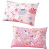 YUVKIN 2 pezzi Federa cuscino per bambini, federa cuscino, morbida, traspirante, 100% cotone, 40X60cm, per ragazze