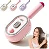 Drbrrly Electric Spray Air Cushion Comb for Women, Self Cleaning Hair Brush with Water Spray and Massage Cushions for Detangling (Pink)