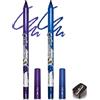 Lestpola 2 eyeliner in gel viola blu colorato, setoso e cremoso eyeliner, durevole, impermeabile, resistente alle sbavature, ad asciugatura rapida, ad alta pigmentazione, opachi per ombretti per cosplay