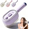 Drbrrly Electric Spray Air Cushion Comb for Women, Self Cleaning Hair Brush with Water Spray and Massage Cushions for Detangling (Purple)