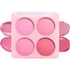 Radiella 4 Colori Palette Opaca Blush Rosa, Fard in Polvere Rosa per Donne, Duraturo Blush in Polvere, Effetto Naturale Cosmetici per il Viso, Guance, 7g di Peso