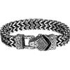 JewelryWe Bracciale da uomo vichingo, in acciaio inox, con nodo celtico, testa di lupo, testa di serpente, con artiglio, bracciale in Franco, Acciaio inossidabile