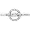 Michael Kors - Anello in Argento Sterling Tono Argento con Cristallo da Donna MKC1250AN040;8