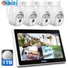 Videosorveglianza telecamera 【5MP PTZ+10CH Monitor】Hiseeu 5MP Kit Videosorveglia