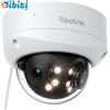Poe 16MP Telecamera Esterno, Doppio Obiettivo per Vista Panoramica 180°, Antivan