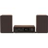 Pure Classic Stereo Hi-Fi Impianto Compatto Con Lettore CD, Bluetooth Nero/Noci