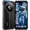 Smartphone, Telefono Indistruttibile Android 14, 50MP+16MP, 6.745''FHD+1.32''IPS