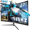 27 Pollici Gaming Monitor Curvo 1440P (2560 * 1440), 2K, 165HZ, Anti-Blue Light
