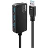 Lindy USB 3.0 Active Extension Pro Hub 4 Porte Dockingstation Nera
