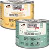 MAC's Cat Mono Sensitive 24 x 200 g Alimento umido per gatti - Mix: 12 x Tacchino + 12 x Agnello