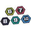 Sharplace 5 Pezzi Segnaposto Antiscivolo Allenamento Marcatori Piatto Elastomero TPE Numerazione Chiara Coni Polidots Adatto per Calcio Basket Tennis Palestra S, da 1 a 5