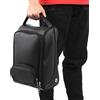 BTOSEP Borsa impermeabile per scarpe da golf in poliuretano per una protezione e una ventilazione durature, adatta per golfisti e atleti, 33 x 22 x 16 cm, nero