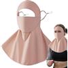 Generic Protezione UV per viso | Maschera anti-UV per viso e - Maschera respiratoria lavabile con spalline regolabili apertura per bere e protezione per il giardinaggio, pesca, lavori all'aperto