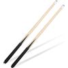 SEWACC 2 mini stecche da biliardo in legno - 48 cm, bastoncini corti da biliardo per la pratica dei bambini e spazi ristretti