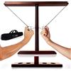 Swooc Games® - Ami da battaglia XL con scala - 20 secondi - Gioco di lancio con gancio e anello per adulti - Gioco di lancio ad anello in legno - Gioco da tavolo con gancio ad anello