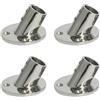 Vjsujehgy 4X Acciaio Inossidabile Marino 60 Gradi 22Mm 7/8 Pollici Tubo Base Corrimano Ringhiera Raccordo Accessori per Yacht Un