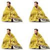 Vjsujehgy 4X Coperta di Emergenza Coperta di Emergenza Esterna Coperta Termica Coperta di Protezione Solare per Mantenere Caldo Il Corpo Umano