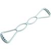 Generisch Fascia per espansione per il petto, per esercizi dimagranti e modellanti delle braccia, portatile, leggera, geometrica rossa, dimensioni 37,5 x 9 cm + bande di resistenza a doppia presa, striscia