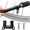 Generic Pompa Della Bicicletta Portatile - Pompa Ad Aria Portatile CO2 per MTB con Compressore Rapido 7,6 - Doppia Valvole per Gonfiaggio Bici Scooter Moto Accessori Ciclisti