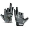 Generic Guanti da pesca da donna, guanti da pesca con 3 dita tagliate e esche integrate, accessori senza dita, protezione mani per kayak, canottaggio e sport acquatici