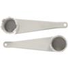 Lurrose Chiave per Valvole Aria Kayak in Plastica 2 Unitá, Strumento Portatile a 6 Scanalature per Gommoni e Canoe, Accessorio Leggero per Riparazione Valvole e Gonfiaggio Affidabile