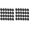 Vjsujehgy 40Pc Supporto per da Pesca Supporto per Punta Morsetto Clip Supporto per Stecca da Biliardo Clip da Esposizione Attrezzo da Pesca 17mm