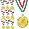 Hole Gadget | Stock Medaglie Personalizzate Premiazioni Bocce da 3,2 cm con Laccetto Medaglia Personalizzabili in Metallo con Stampa Personalizzata, Sport | 23.00.32.G (10)