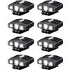 Vjsujehgy 8X Ultra Luce LED Un Libere Luminose Luce del -150 Lumen Lightlight Spotlight Impermeabile cap Light Torcia Elettrica Testa per Fishing Running Camping Cycling