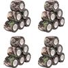 Vjsujehgy 24 Rotoli di Nastro Adesivo Mimetico con Nastro Adesivo Avvolgente Camo Stretch Bendaggio Nastro Autoadesivo per Caccia da Telescopio Bici
