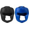 Generic Set di 2 copricapi da boxe per adulti, per kickboxing, MMA, taekwondo, blu e nero, misura regolabile per circonferenza della testa da 57,9 a 66 cm