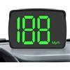 Generic Tachimetro GPS - Dispositivo HUD per auto, Tracciatore MPH | Unità di visualizzazione della velocità LED, Monitor in reale con di allarme per camion da golf fuoristrada Taxi Driving
