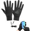 Genérico Guanti riscaldanti | Guanti invernali caldi per touch screen, guanti antivento con riscaldamento, unisex, per adulti anziani, ciclismo, motociclismo, guida, sport