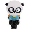 KAJNBN Campanello per Bicicletta a Forma di Panda in Plastica, Facile da Installare e Decorativo, Accessorio per Scooter e Percorsi Condivisi