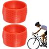 Generico Anello con Nastro per Impugnatura in Silicone, Anello con Nastro per Impugnatura per Bicicletta - di Fissaggio per Cinghia Elastica per Bici da 2 Pezzi, Avvolgente per Manubrio da ciclism
