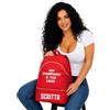 PELUSCIAMO Zaino Sport Personalizzabile con Stampe di Loghi e Scritte - Zainetto Portatutto PS 18001