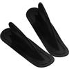 POPETPOP 2 Pinna da Surf Gonfiabile in PVC Nero, Timone di Coda Staccabile per Tavola da Surf e Paddle Board, Aumenta la Stabilità in Barca Gonfiabile