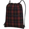 Generic Borsa con Coulisse Macdonald Tartan Plaid Black Red Sportiva Sacche Lavabile Zaino Casual Durevole per Viaggio Shopping