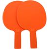 Toyvian Racchette da ping pong per bambini, in plastica resistente alle intemperie, per principianti, leggere, arancioni, per ragazzi e ragazze, per allenamento interno ed esterno, 2 pezzi