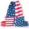 Play Platoon Cornhole Bags Professionali - Set di 8 sacchi per sedili regolatori per ogni condizione atmosferica a due lati per gioco a foro di mais in diversi colori, stelle e strisce