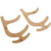 Outanaya Supporto da Parete Antiscivolo Design Simmetrico a 2 Livelli in Legno per Tappetino Yoga e Rullo di Schiuma per Esercizi a Casa o Soggiorno