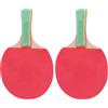 Toyvian Set Racchette da Ping Pong in Legno Colla Rosso, Racket Orizzontale e Lineare per Ragazzi e Giocatori Junior, per Allenamento e Partite Ricreative Colore Casuale
