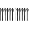 Vjsujehgy Confezione da 16 Picchetti per Tende in Metallo Resistenti Picchetti per Tende da in Acciaio Infrangibili E Inflessibili,40 cm