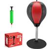 pangdapengpeng Sacco da Boxe da Tavolo, Punching Ball da Scrivania con Ventosa e Molla, Antistress con Ventosa per Tavolo per Ufficio, Casa (Rosso+Nero)
