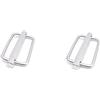Vjsujehgy 2 Pezzi 50mm 316 in Acciaio Fibbia A Scorrimento Triglide Tessitura Cursore Cinghia Keeper Imbracatura Cinturino in Vita Tracolla Regolare