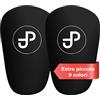 JDP Mini Parastinchi, parastinchi extra piccoli calcio uomini, gambali antiscivolo bambini calcio, shin guards 12x8 cm, nero