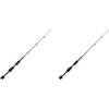Vjsujehgy 2X Canne da Pesca Ghiaccio Invernali Portatili da 70 cm Combo Casting Solid Hard Rod Mulinelli da Pesca da Pesca Canne da Pesca nel Mare