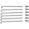 CQAHDSEVF Raggi per Ruote da Bicicletta, Raggi for Bici elettrica 2,5 mm 12G 12K Acciaio 80-305 mm Argento(80 mm)