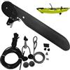 Xoeryoy 1 Set timone per Kayak con Accessori, Parti di Ricambio per timone per Barca da Canoa per d'Acqua robuste e Resistenti, Leggero e Facile da Usare, Kit sterzo per Kayak;1