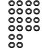 Vjsujehgy 20Pcs Universal Kayak Canoa Zattera Pagaia Anelli Anelli Paraspruzzi Pagaia Accessori di Ricambio